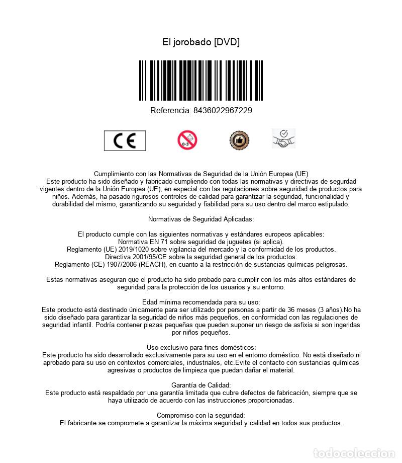 Cine: El jorobado [DVD] - Foto 3