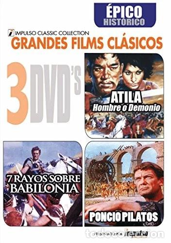 Cinema: Pack 3 DVDs Atila + Poncio Pilatos + 7 Rayos Sobre Babilonia [DVD]