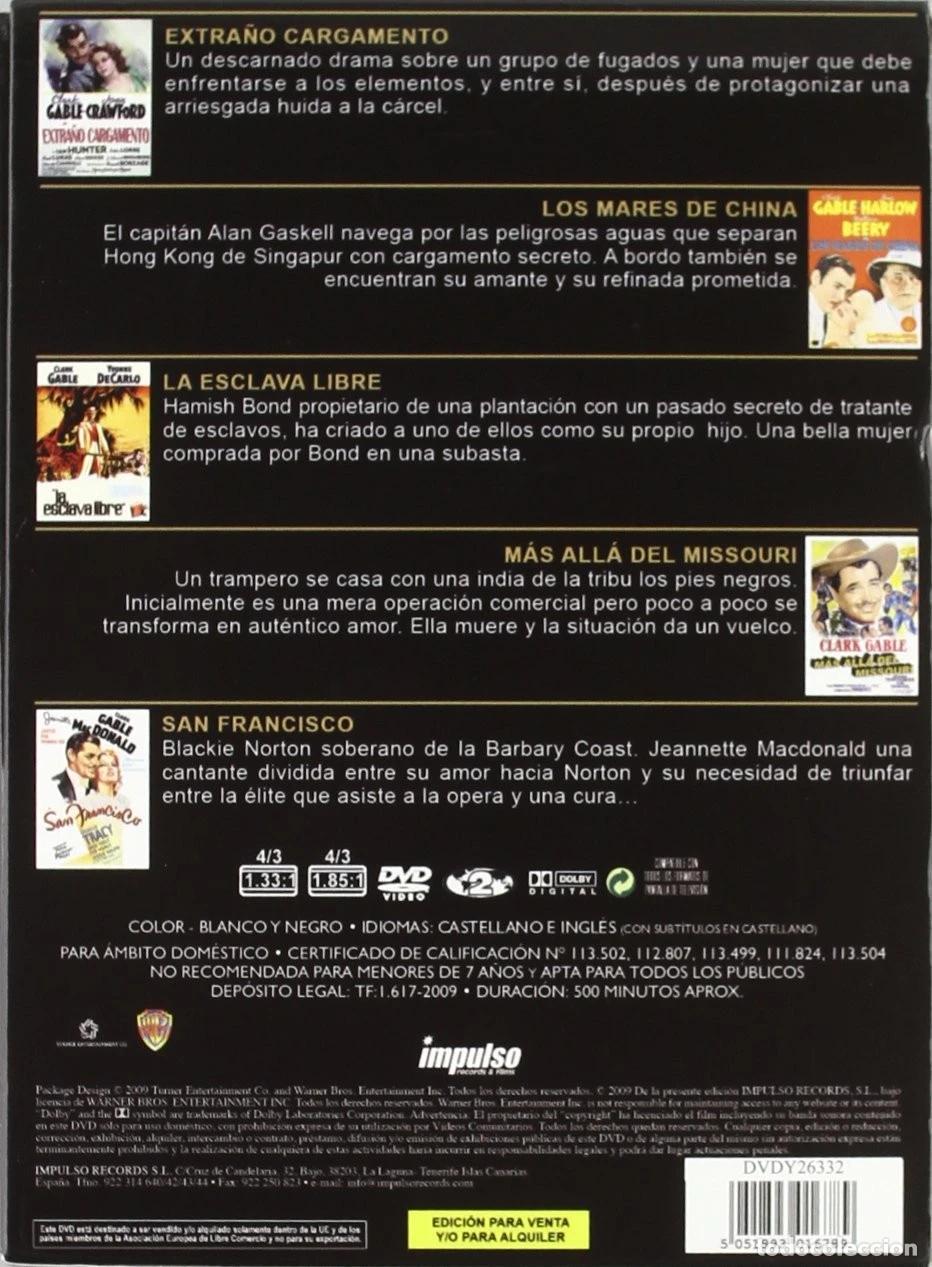 Cine: Pack Clark Gable [5 DVD] - Foto 2