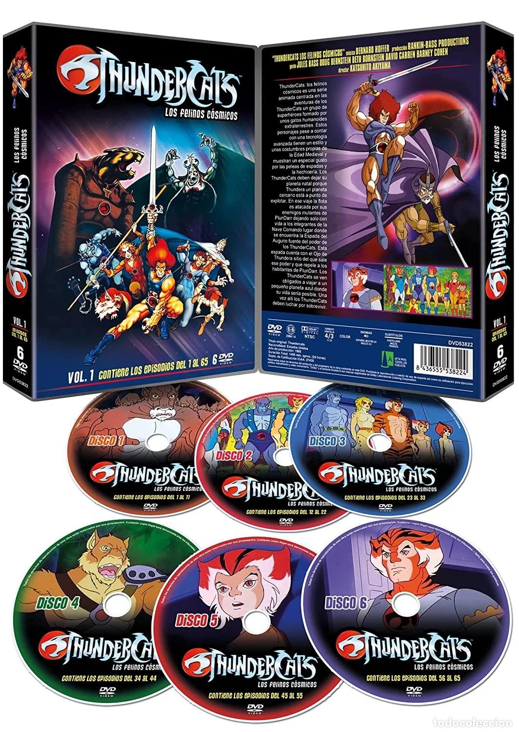 Kino: Thundercats: Los Felinos C&oacute;smicos Temporada 1 (6DVDs) 1985 Thundercats [DVD]