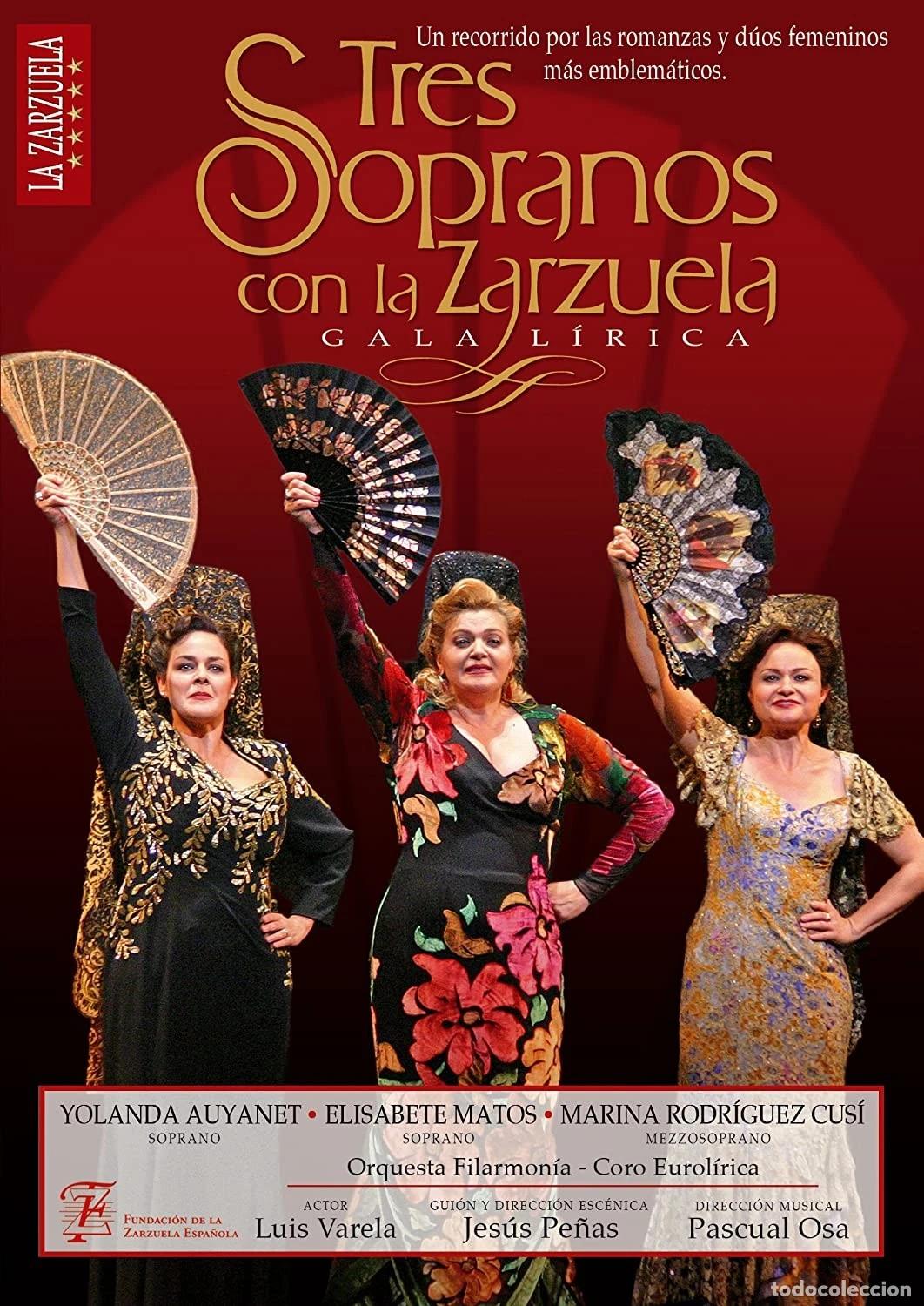 Kino: Tres sopranos con la zarzuela: gala l&iacute;rica [DVD] Yolanda auyanet, elisabete matos, marina rodr&iacute;guez