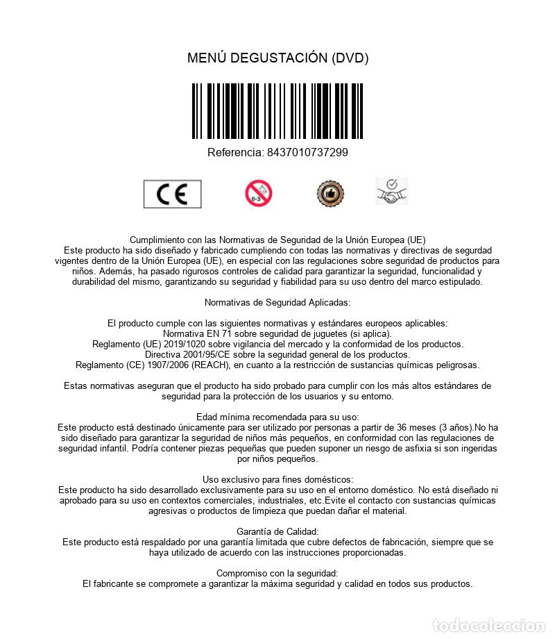 Cine: MEN&Uacute; DEGUSTACI&Oacute;N (DVD) - Foto 3