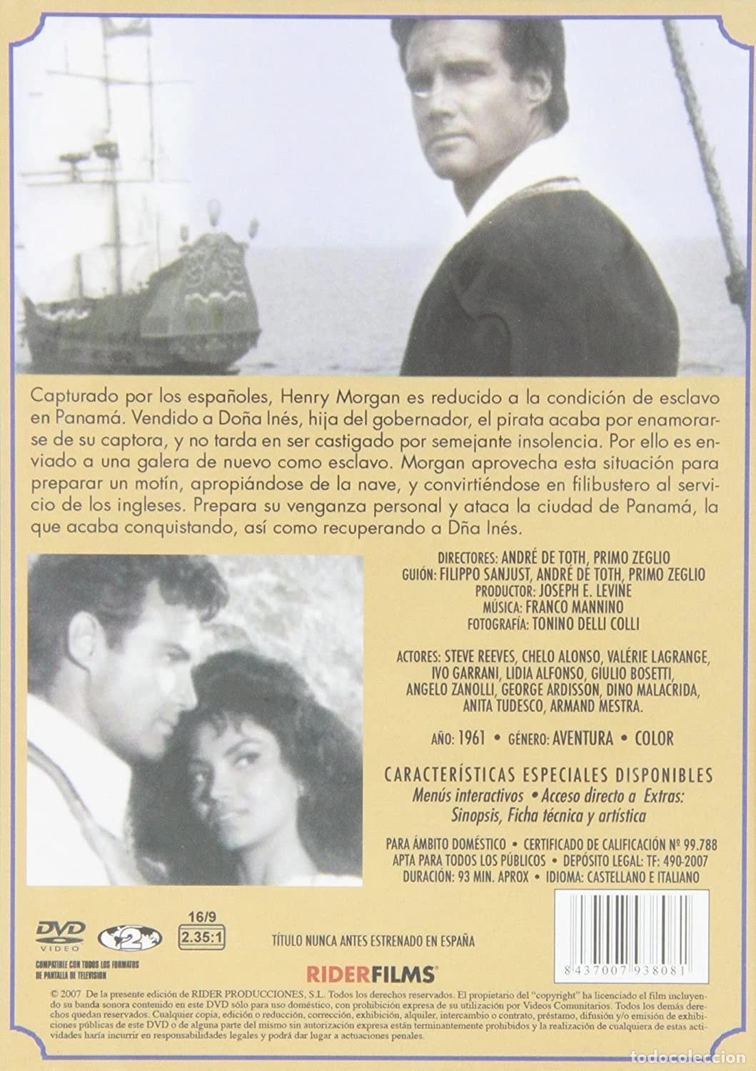 Cine: Morgan el pirata [DVD] - Foto 2