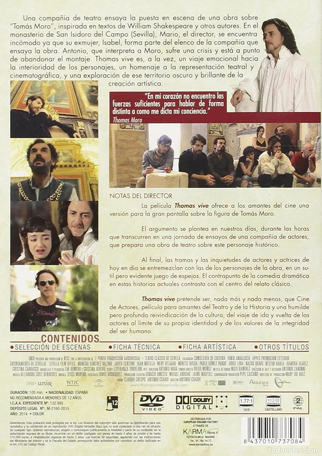 Cine: THOM&Aacute;S VIVE (DVD) - Foto 2