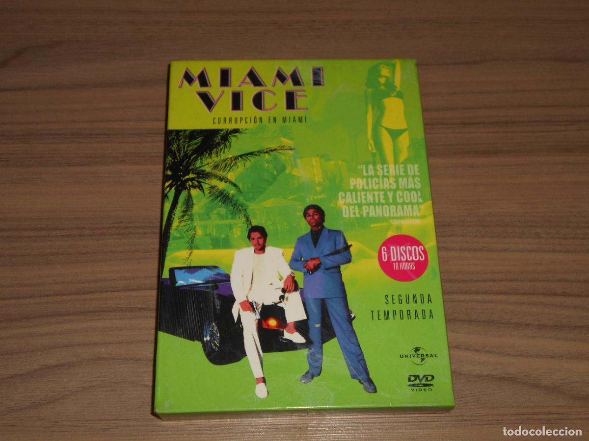Cine: MIAMI VICE CORRUPCION EN MIAMI Temporada 2 6 DVD 18 Horas DON JOHNSON Discos COMO NUEVOS