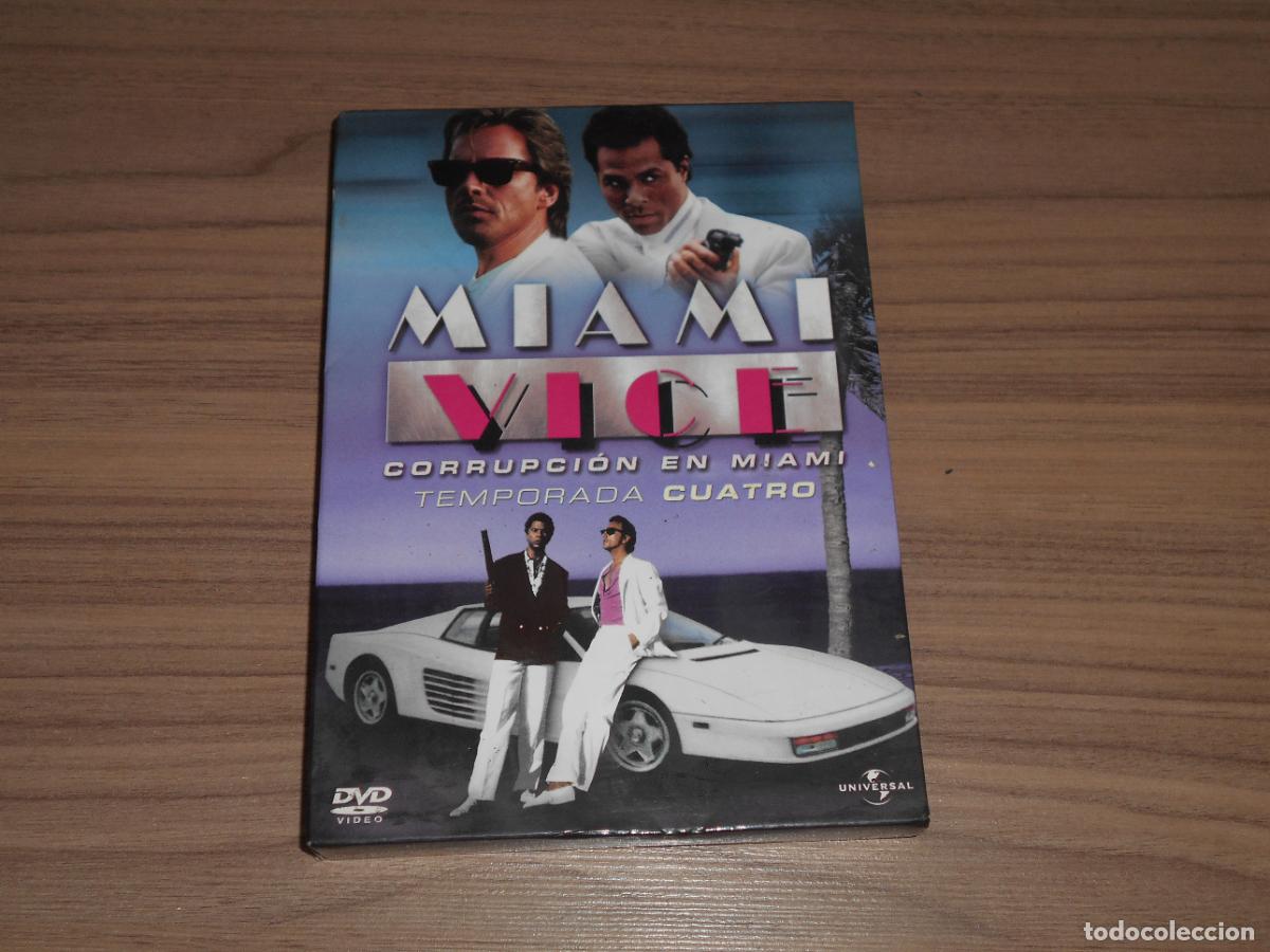 Cine: MIAMI VICE CORRUPCION EN MIAMI Temporada 4 6 DVD 18 Horas DON JOHNSON Discos COMO NUEVOS