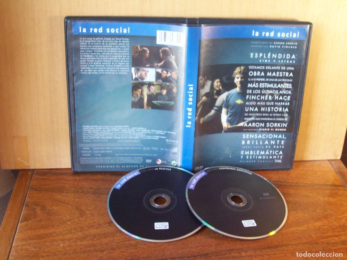 Cine: LA RED SOCIAL - JESSE EISENBERG - ANDREW GARFIELD - JUSTUN TIMBERLAKE - DOBLE DVD
