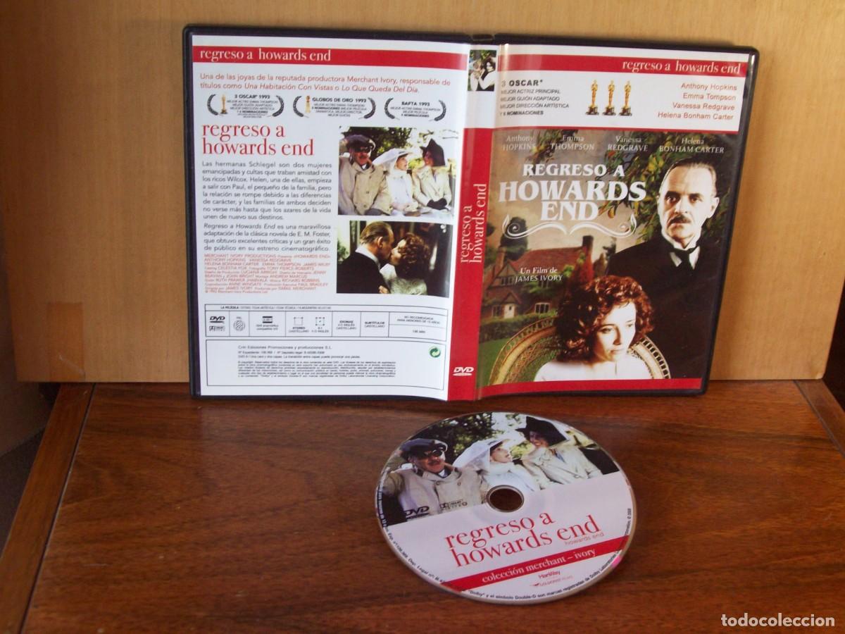 Kino: REGRESO A HOWARDS END -ANTHONY HOPKINS - EMMA TOMPSON - VANESA REDGRAVE - DVD