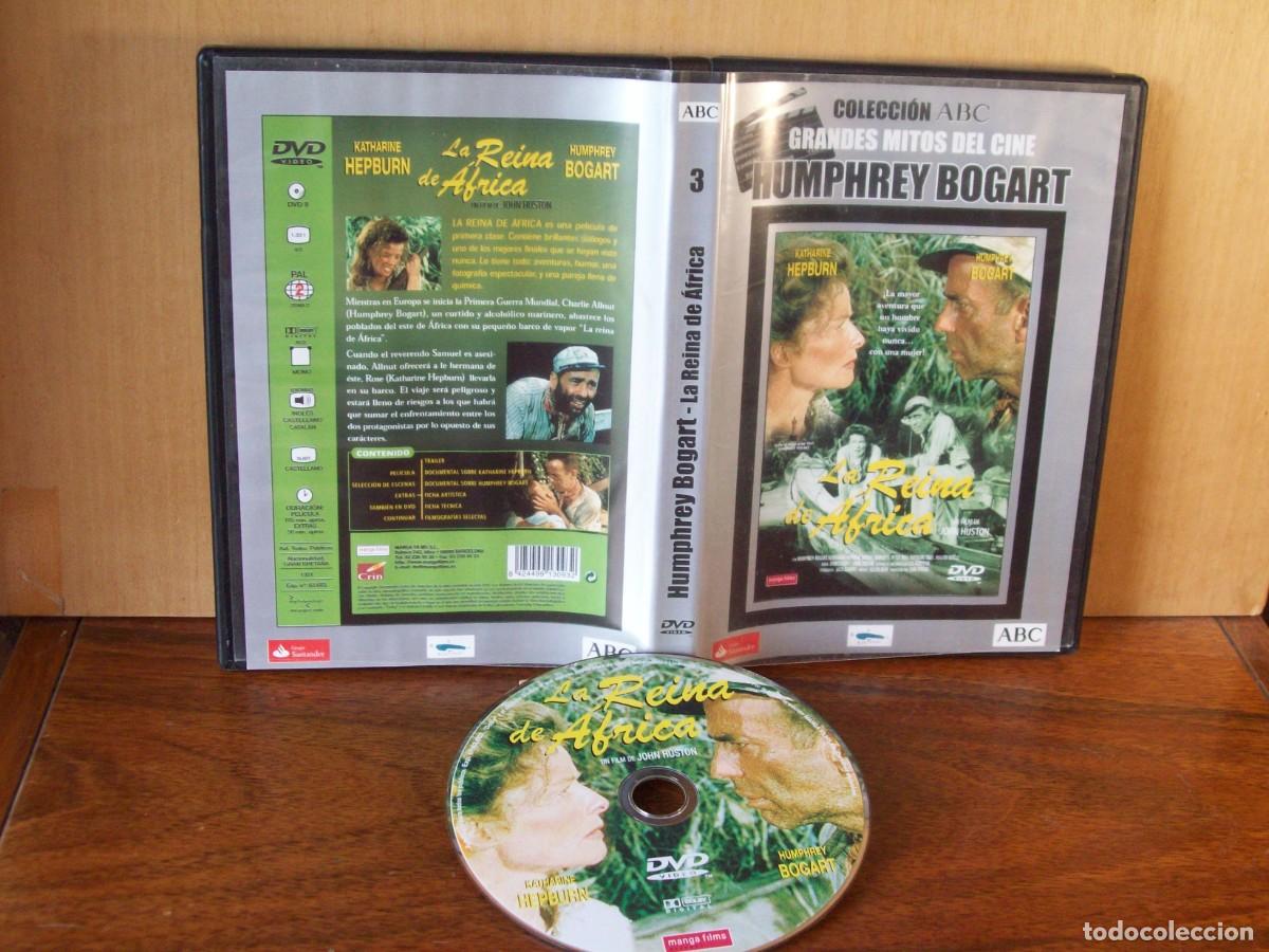 Cine: LA REINA DE AFRICA &acute;KATHARINE HEOBURN - HUMPREY BOGART - DVD EDICION PWERIODICO ABC
