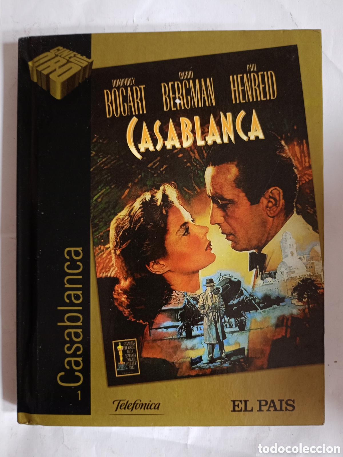 Cine: CASABLANCA DVD + LIBRO PEL&Iacute;CULA SUSPENSE ROM&Aacute;NTICA - HUMPHREY BOGART INGRID BERGMAN - CURTIZ EL PA&Iacute;S