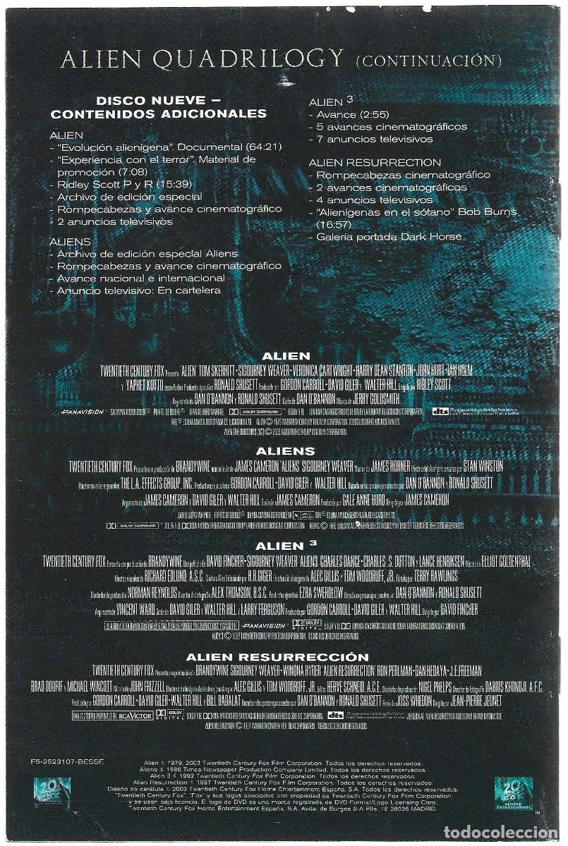 Cine: ALIEN QUADRILOGY ( 9 DVD) - Foto 4