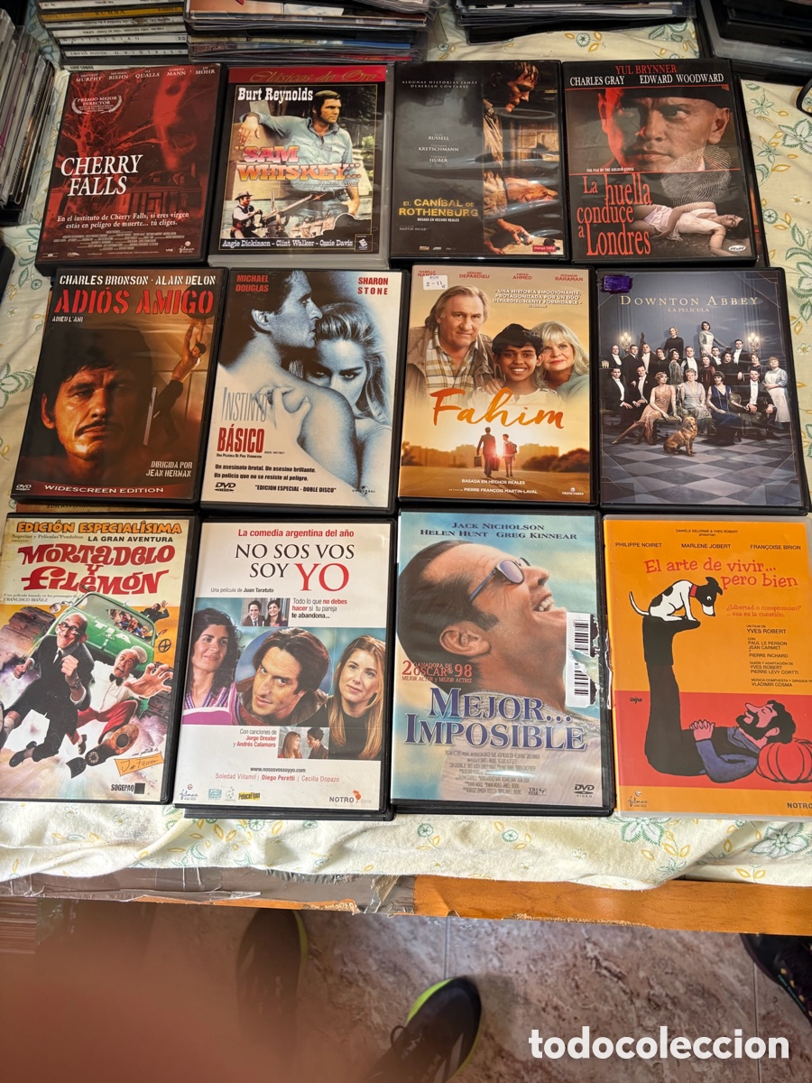Cine: Lote 160 dvds seminuevos.