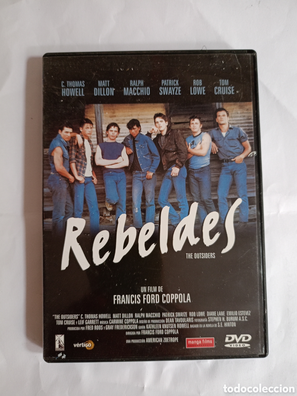 Cine: REBELDES (THE OUTSIDERS) - MATT DILLON - TOM CRUISE - ROB LOWE - DIRECTOR FRANCIS FORD COPPOLA