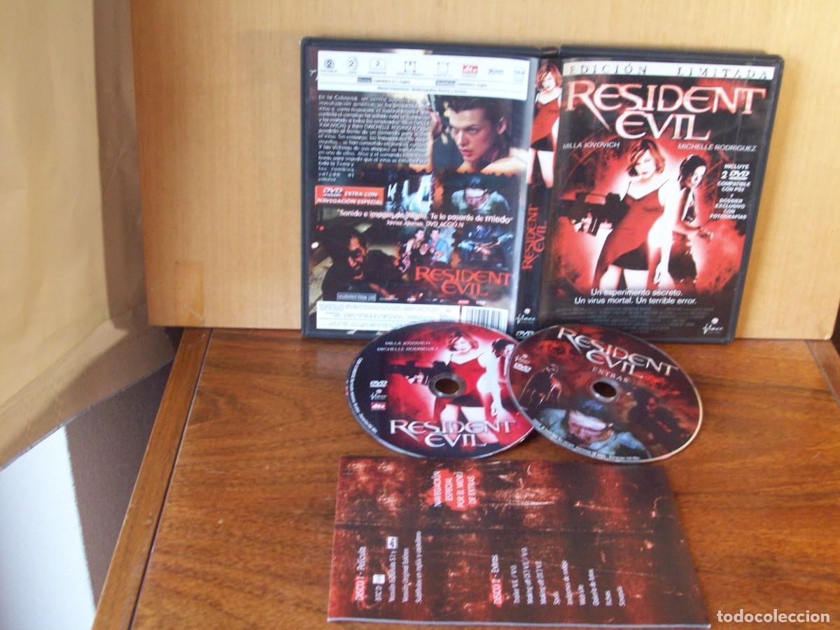 Cine: RESIDENT EVIL - MILLA JOVOVICH - MICHELE RODRIGUEZ - DOBLE DVD EDICION LIMITADA