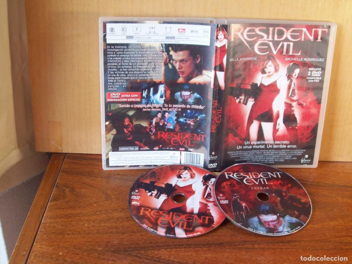 Cine: RESIDENT EVIL - MILLA JOVOVICH - MICHELLE RODRIGUEZ - DOBLE DVD