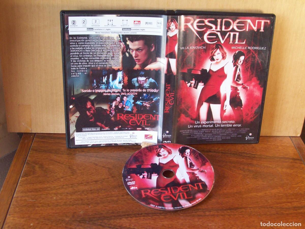 Cine: RESIDENT EVIL - MILLA JOVOVICH - MICHELLE RODRIGUEZ - ERIC MABIUS - DVD