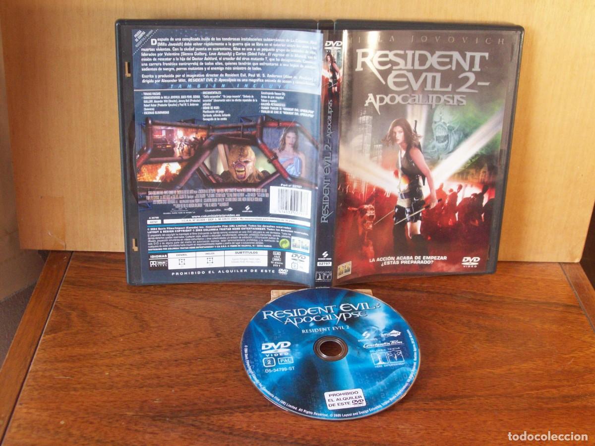 Cine: RESIDENT EVIL 2 - APOCALIPSIS - MILLA JOVOVICH - SIENNA GUILLORY -DOED FEHR - DVD