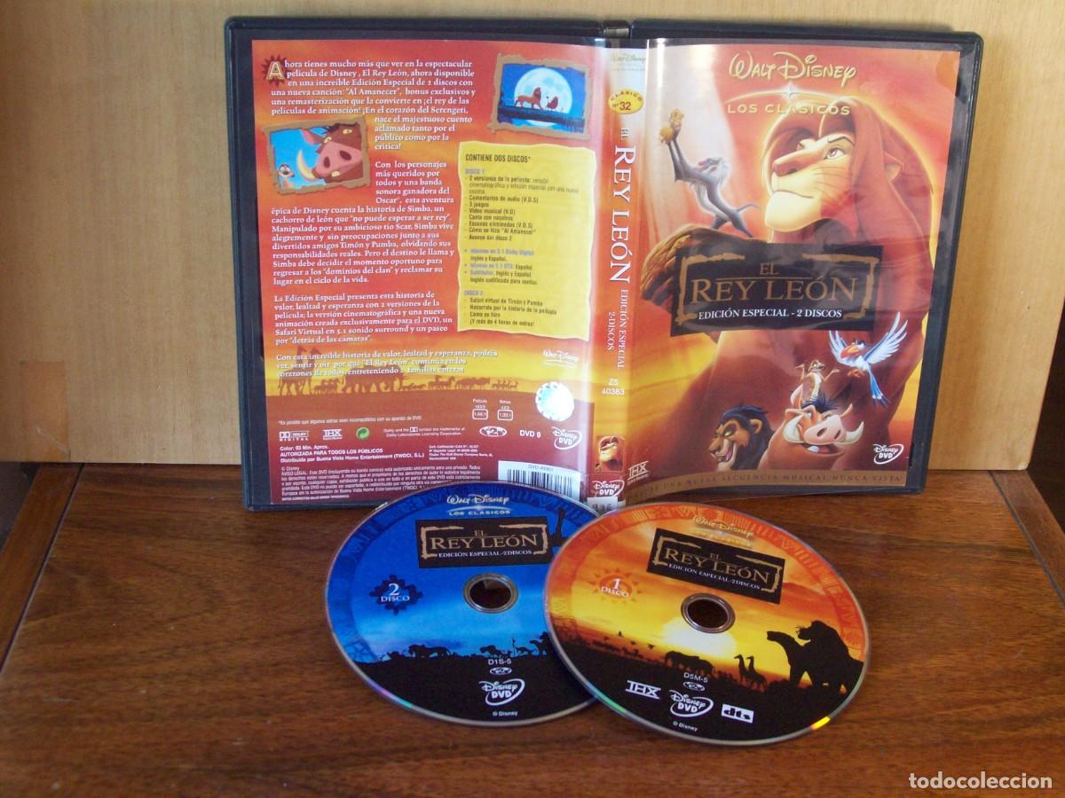 Cine: EL REY LEON - LOS CLASICOS DE WALT DISNEY - DOBLE DVD EDICION ESPECIAL