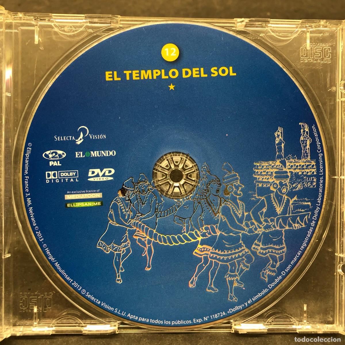 Cine: TINT&Iacute;N - EL TEMPLO DEL SOL - N&ordm; 12 - DVD VIDEO - PELICULA / 1252