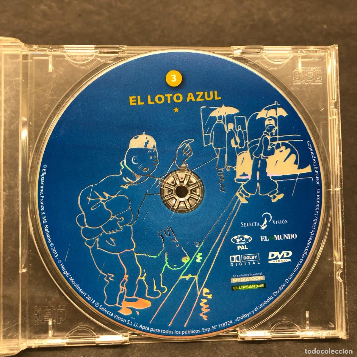 Cine: TINT&Iacute;N - EL LOTO AZUL - N&ordm; 3 - DVD VIDEO - PELICULA / 1256