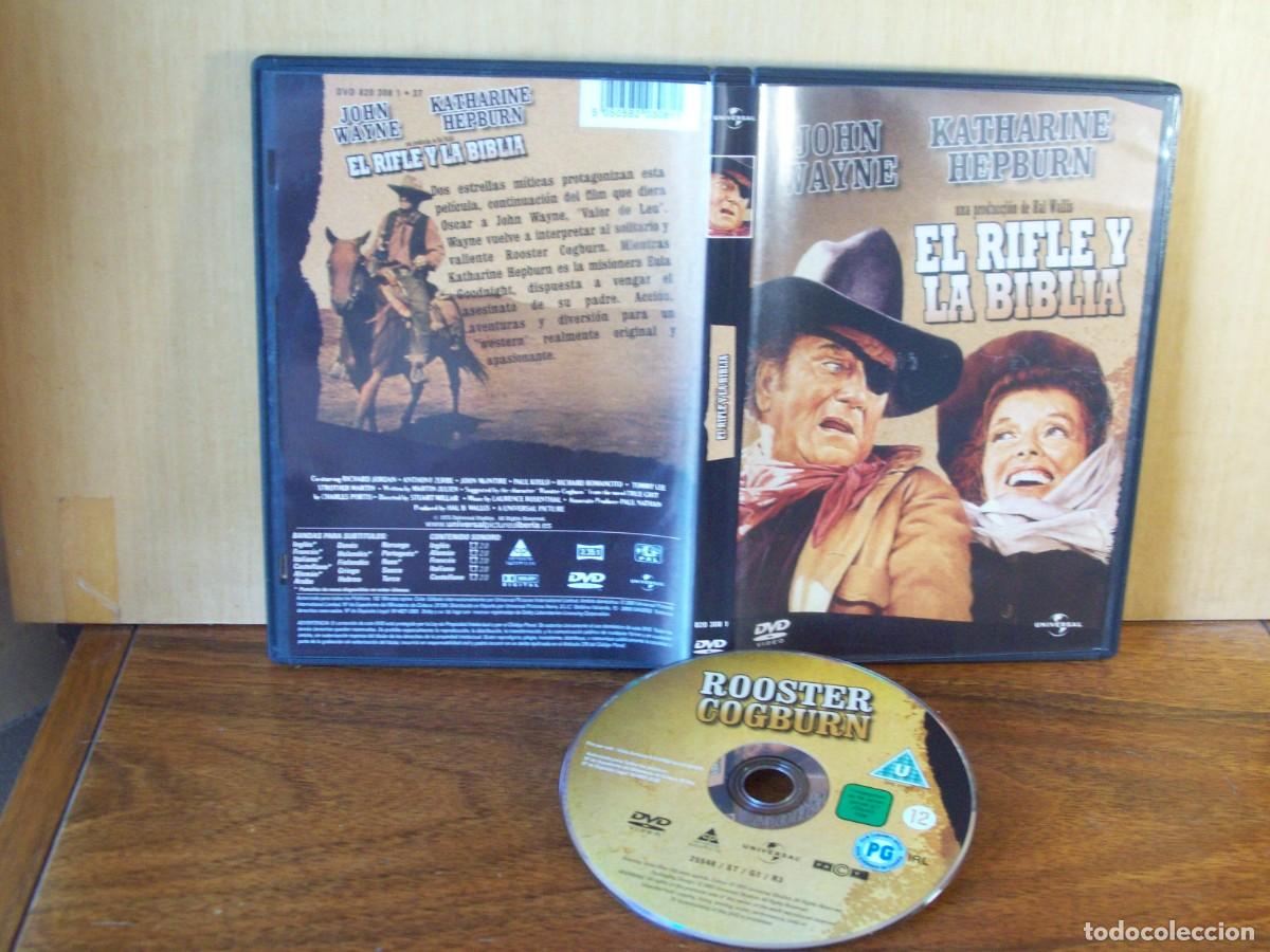 Cine: EL RIFLE Y LA BIBLIA - JOHN WAYNE - KATHARINE HEPBURN - RICHARD JORDAN - DVD