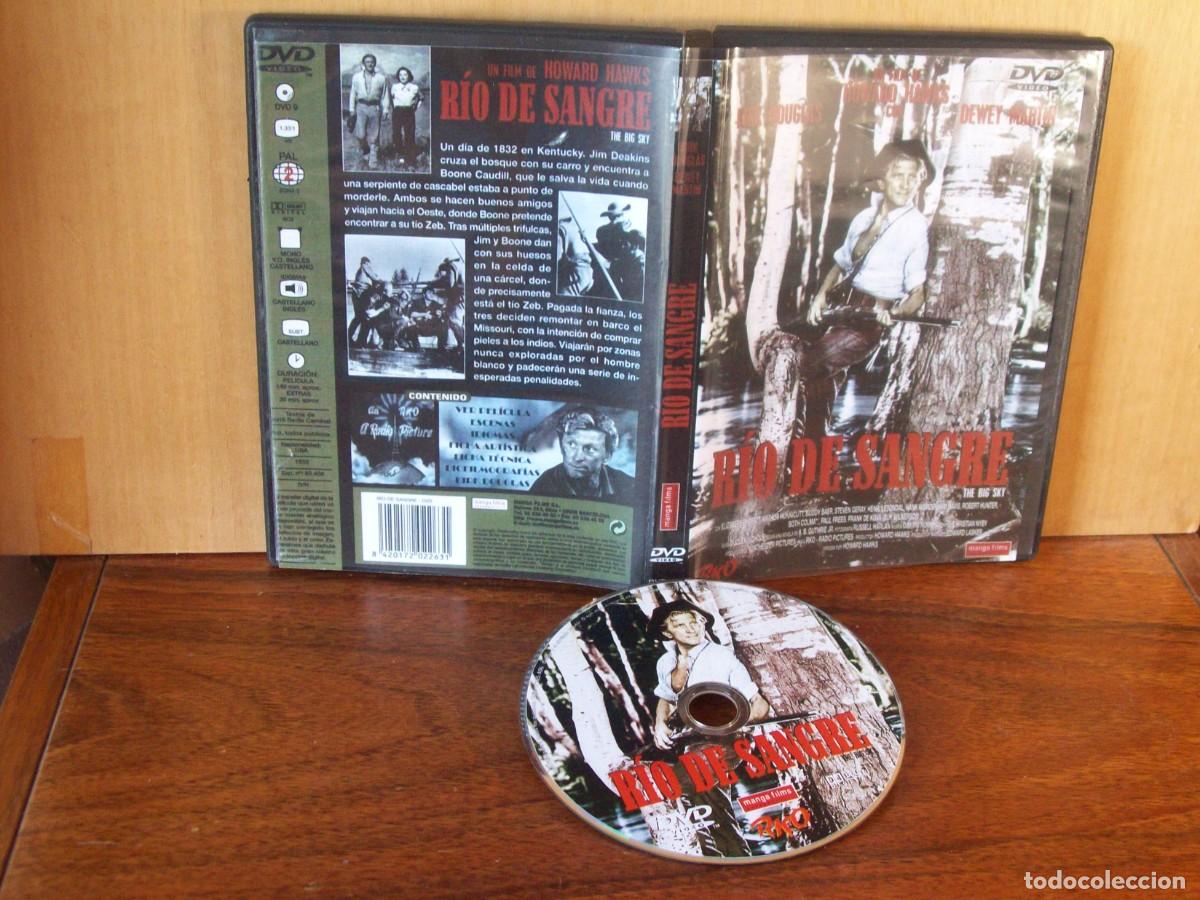 Cine: RIO DE SANGRE - KIRK DOUGLAS - DEWEY MARTIN -ELIZABETH HEAT - BUDDY BAER - DVD EN B/N