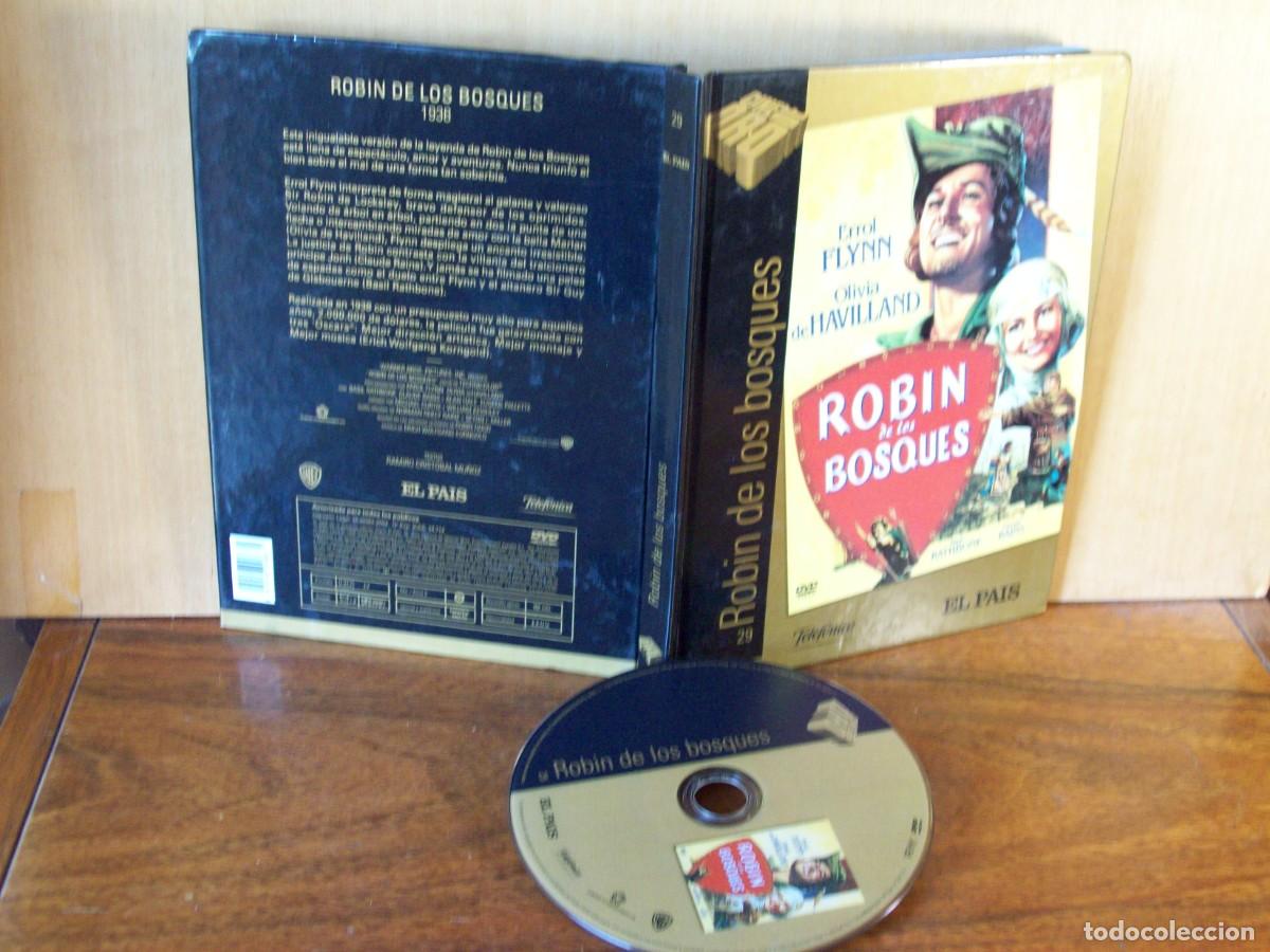 Cine: ROBIN DE LOS BOSQUES - ERROL FLYNN - OLIVIA DE HAVILLAND - DVD TAPAS DE CARTON CON LIBRETO