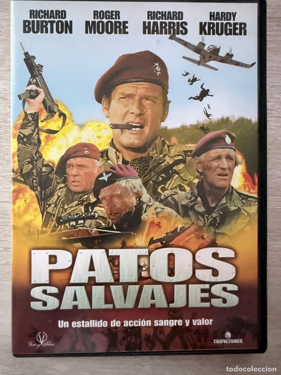 Cine: PATOS SALVAJES (DVD) Richard Burton - Roger Moore - Richard Harris - Hardy Kr&uuml;ger - Original