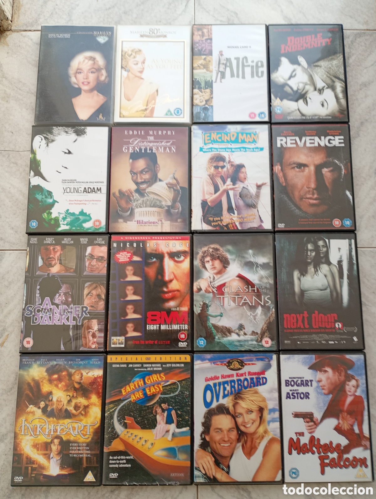 Cinema: LOTE 16 TITULOS DVD El hombre de California MARILYN MONROE