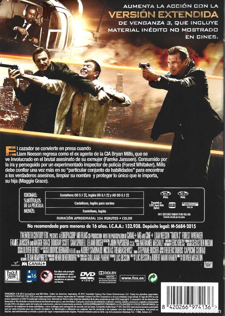 Cine: VENGANZA VERSI&Oacute;N EXTENDIDA LIAM NEESON - Foto 2