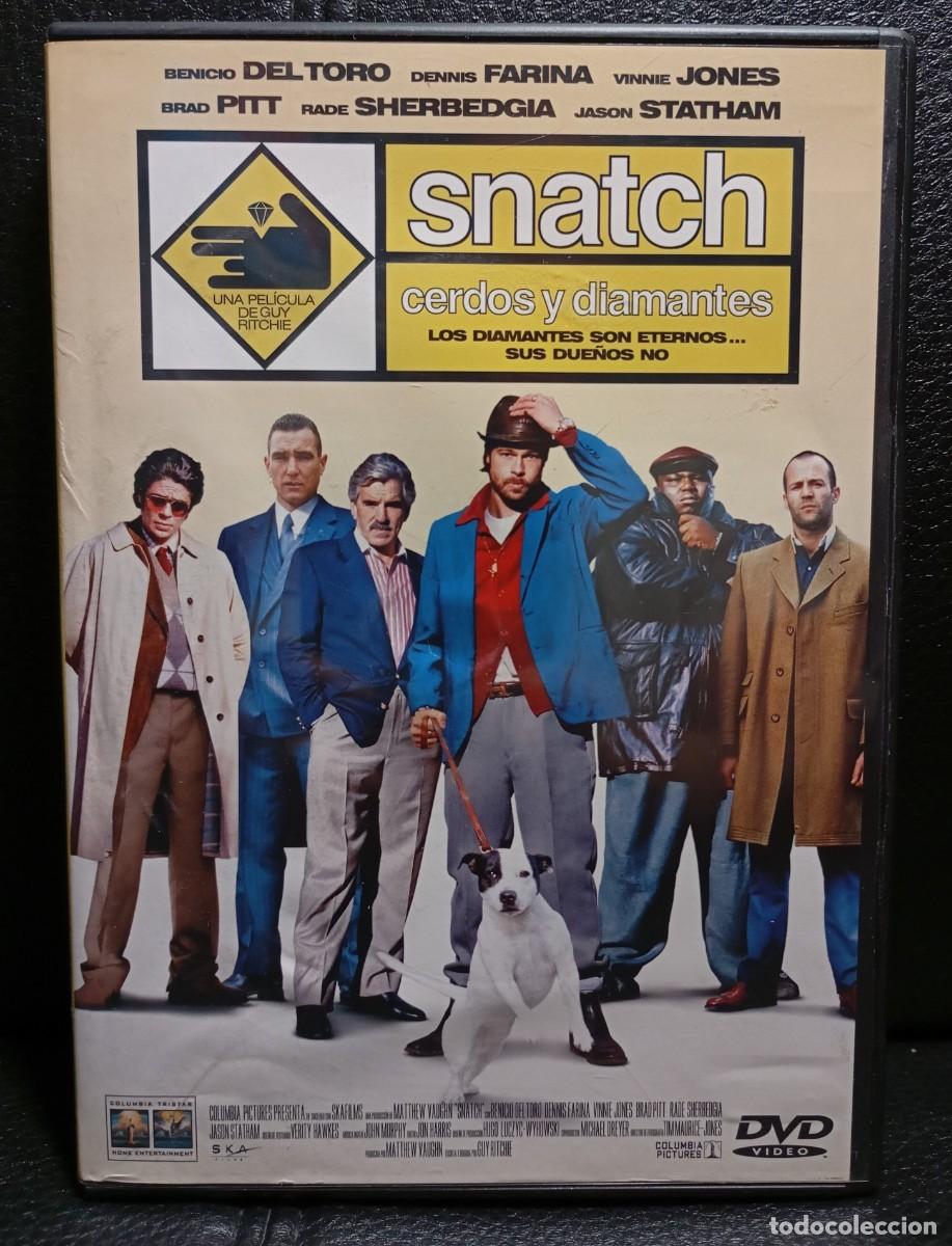 Cine: SNATCH CERDOS Y DIAMANTES - DVD - BRAD PITT - JASON STATHAM - BENICIO DEL TORO