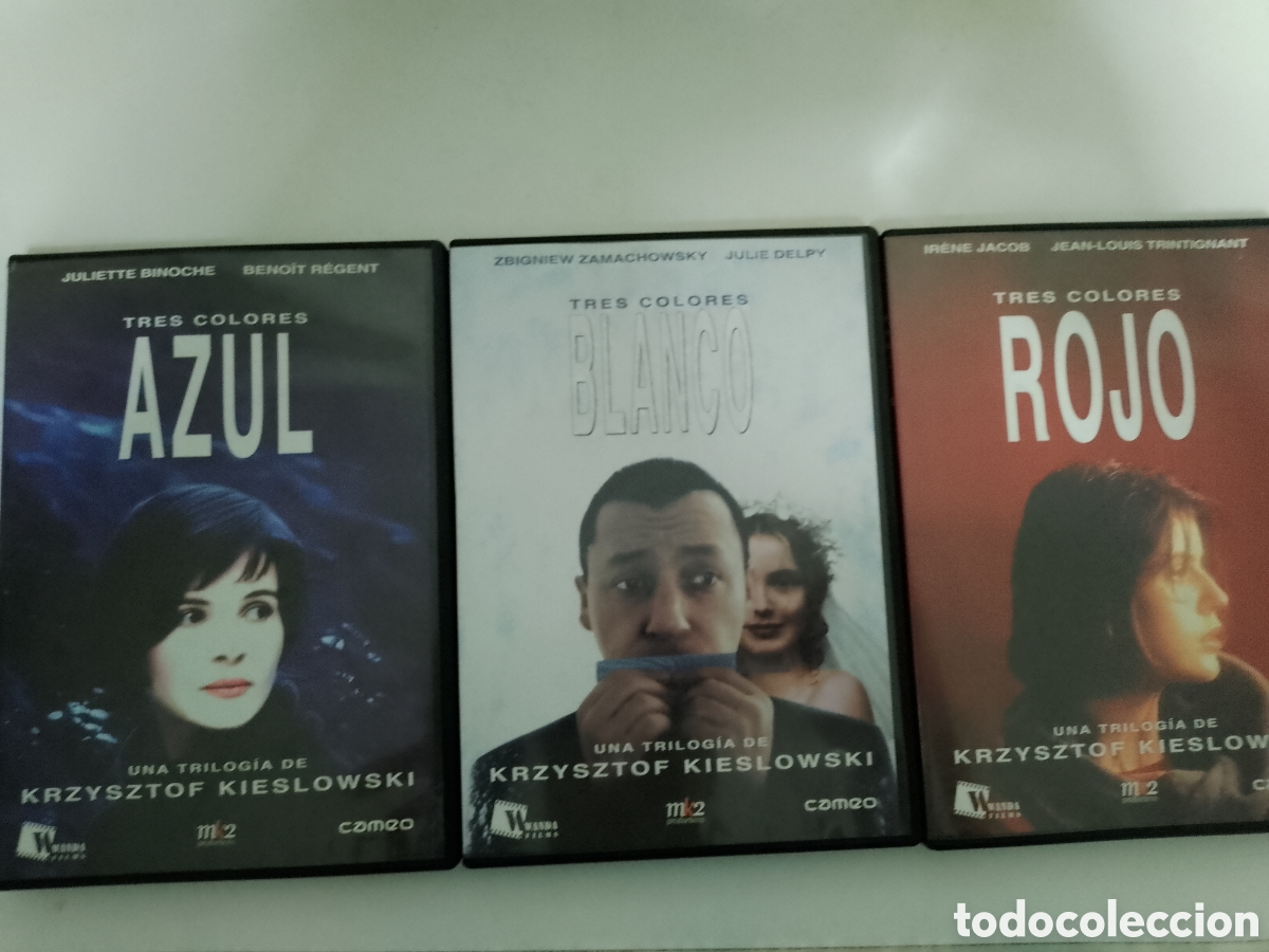 Cine: AZUL- BLANCO- ROJO- TRILOGIA KIESLOWSKI- 3 DVD