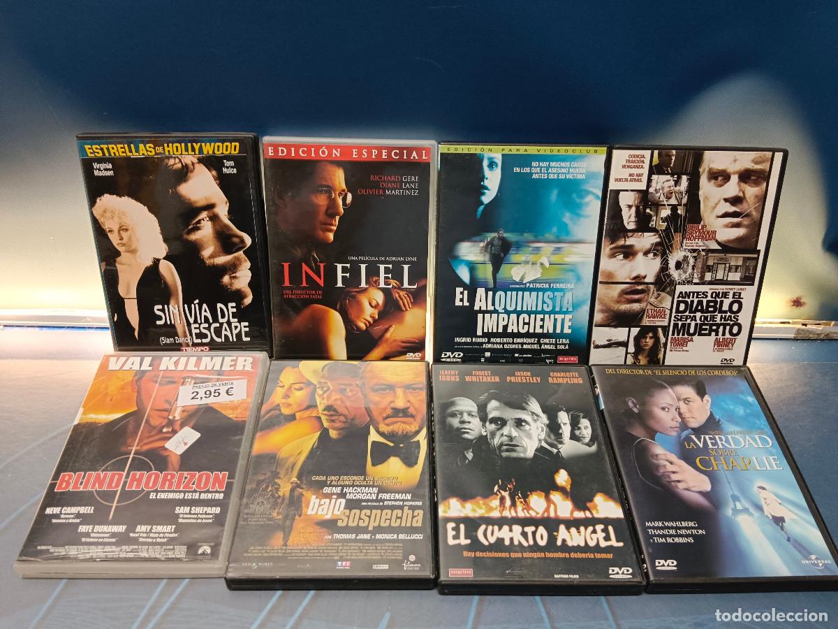 Cine: Lote de 8 DVDs de pel&iacute;culas de suspense y thriller.