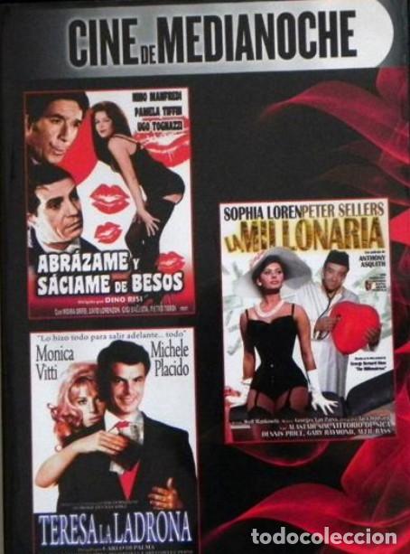 Cine: Abr&aacute;zame y Saciame de Besos - La Millonaria - Teresa La Ladrona - Cine de Medianoche. Slim DVD Nuevo