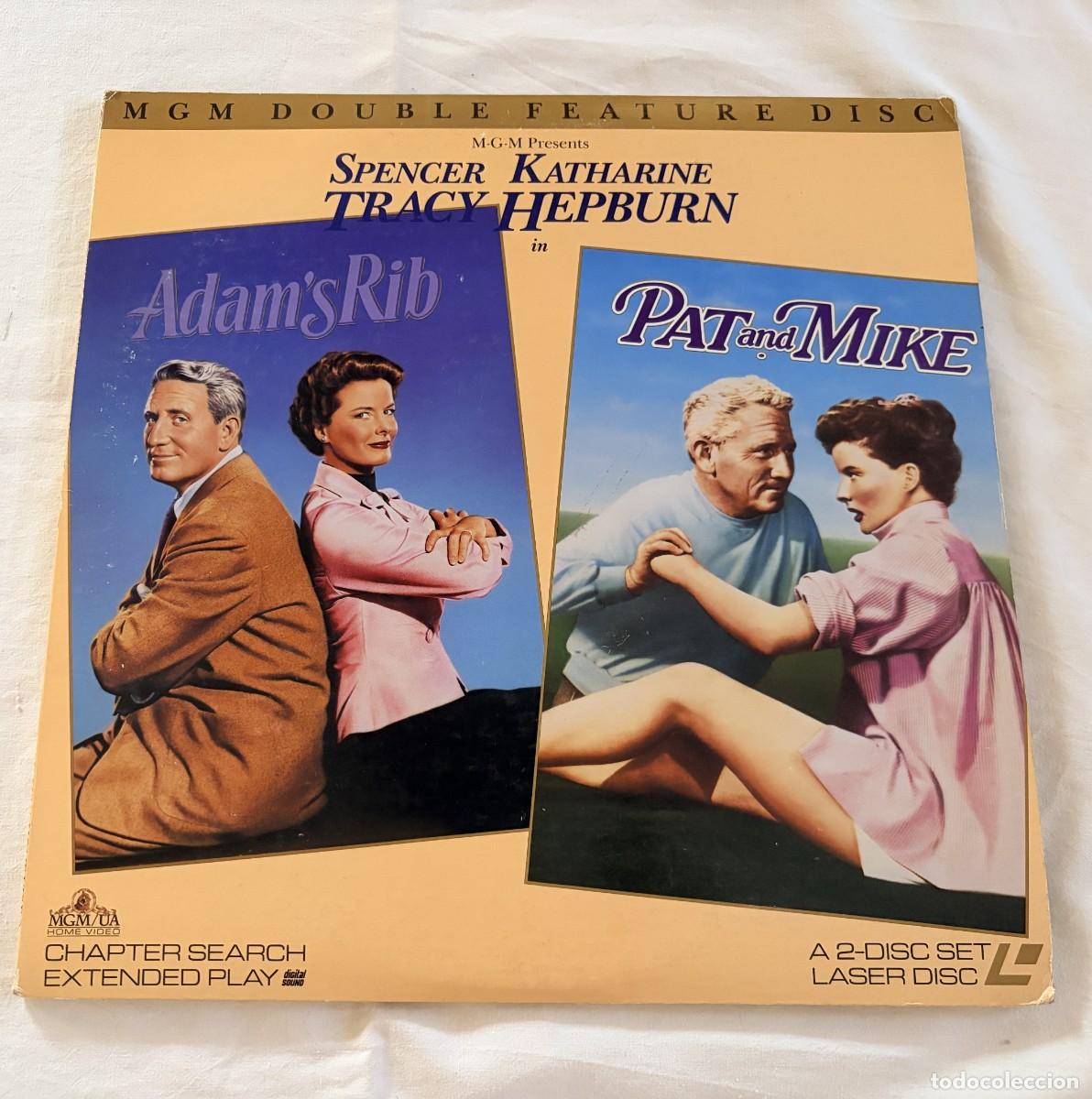 Cine: LASERDISC - LASER DISC ORIGINAL ADAM'S RIB + PAT AND MIKE / VERSION ORIGINAL - NO EDIC ESPA&Ntilde;OLA