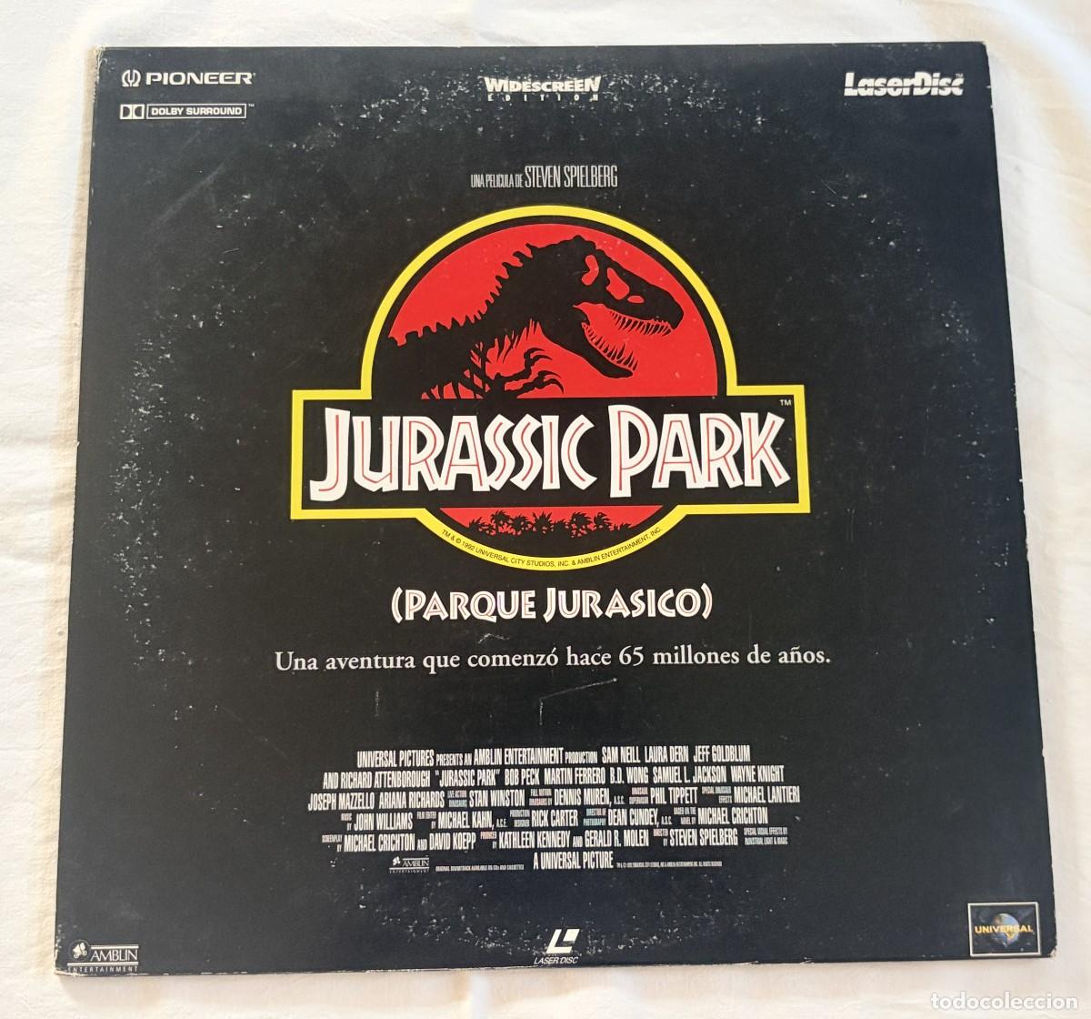 Cine: LASERDISC - LASER DISC ORIGINAL JURASSIC PARC - PARQUE JURASICO / EDICI&Oacute;N ESPA&Ntilde;OLA