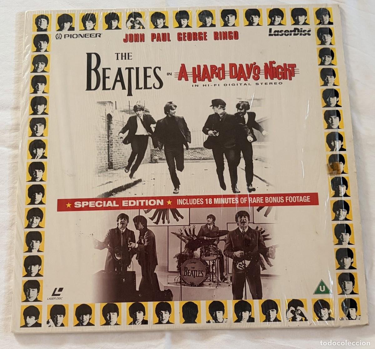 Cine: LASERDISC - LASER DISC ORIGINAL THE BEATLES - A HARD DAY'S NIGHT / EDICI&Oacute;N UK