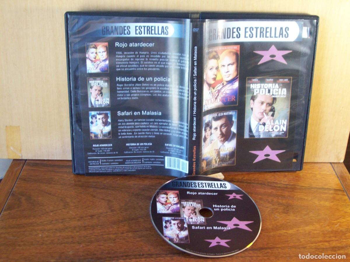 Cinema: ROJO ATARDECER - SAFARI EN MALASIA - HISTORIA DE UN POLICIA - TRES PELICULAS EN 1 DVD