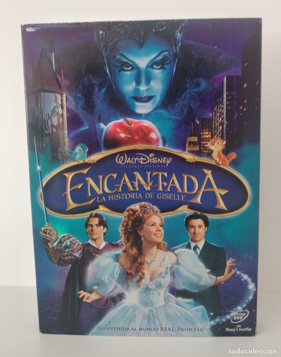 Cine: DVD: Encantada. La historia de Giselle &ndash;Disney. Slipcase + estuche interior (Muy buen estado)