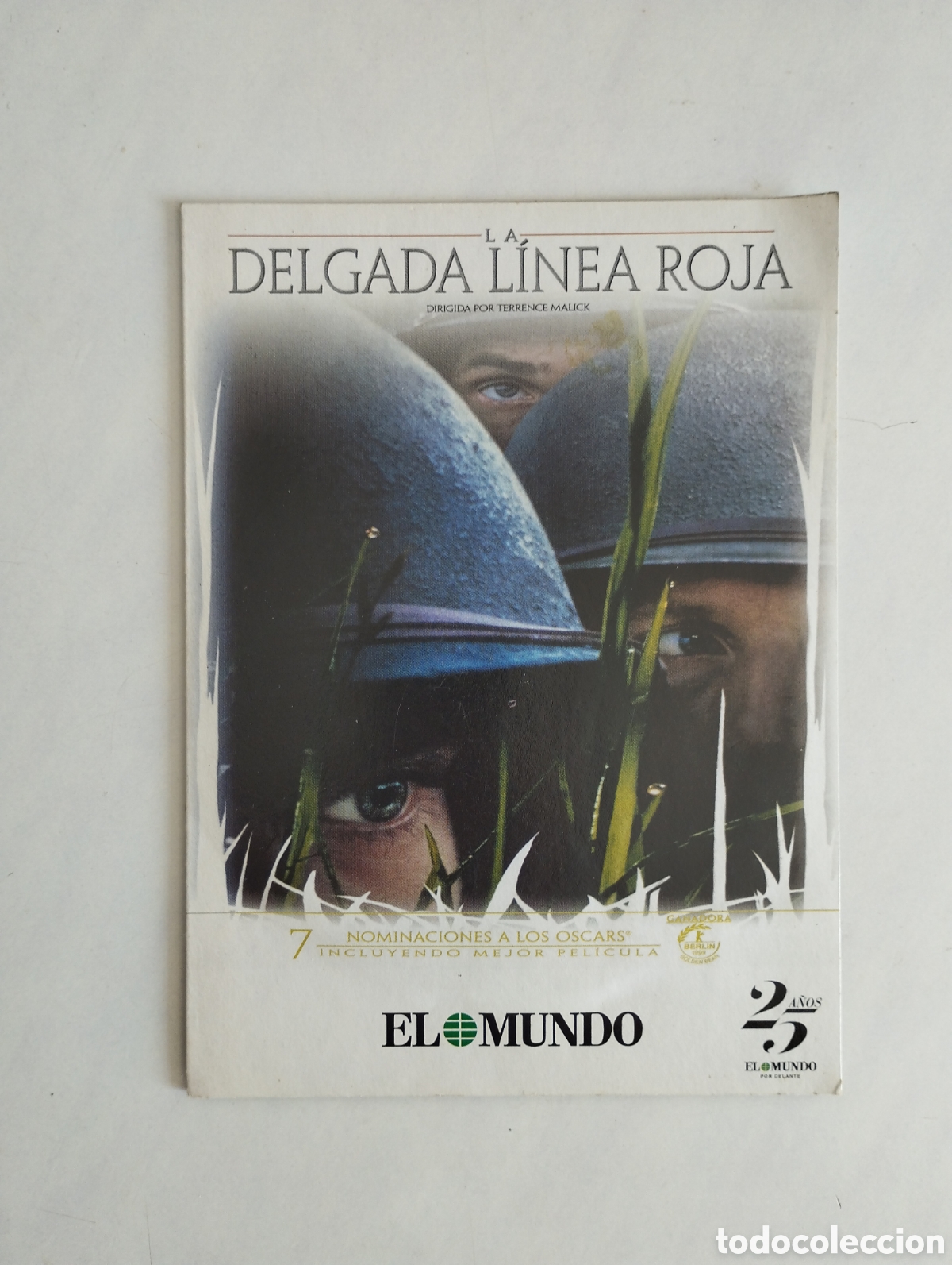 Cine: PELICULA DVD LA DELGADA LINEA ROJA (estuche carton)