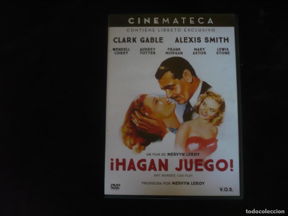 Cine: hagan juego - con clark gable - con libreto exclusivo - dvd casi como nuevo