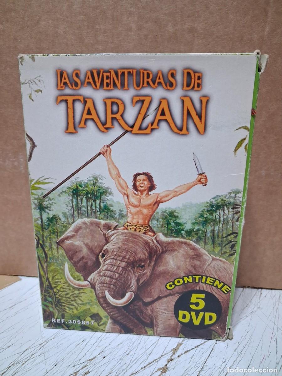 Cine: ESTUCHE CON 5 PELICULAS DE TARZAN, EN DVD