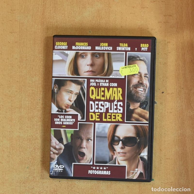 Cine: QUEMAR DESPUES DE LEER - DVD - M&uacute;ltiples art&iacute;culos = 1 solo env&iacute;o
