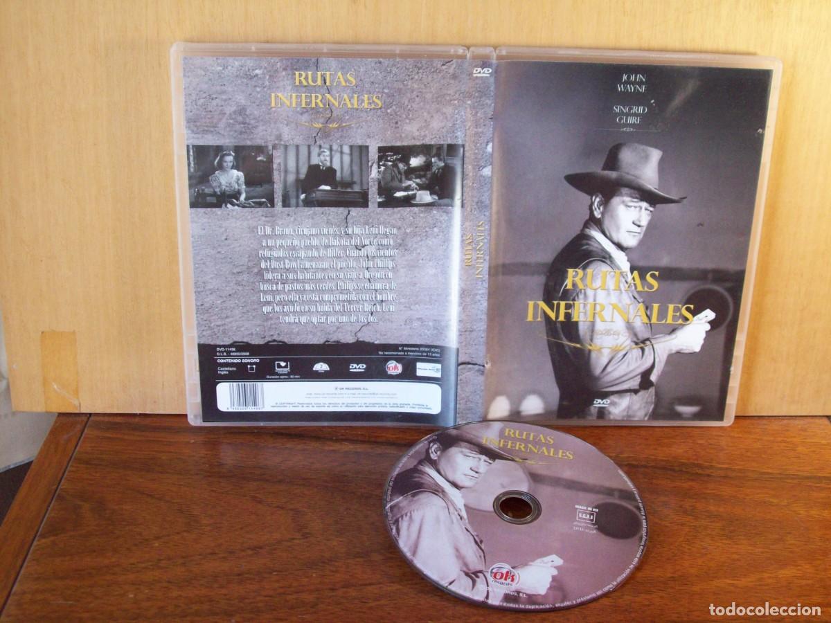 Cine: RUTAS INFERNALES - JOHN WAYNE - SINGRID GUIRE - DVD EN BLANCO Y NEGRO
