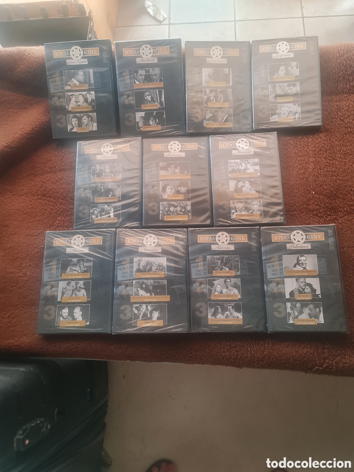 Cine: &rdquo;Joyas del Cine&rdquo; (11 DVDs - 9 precintados)