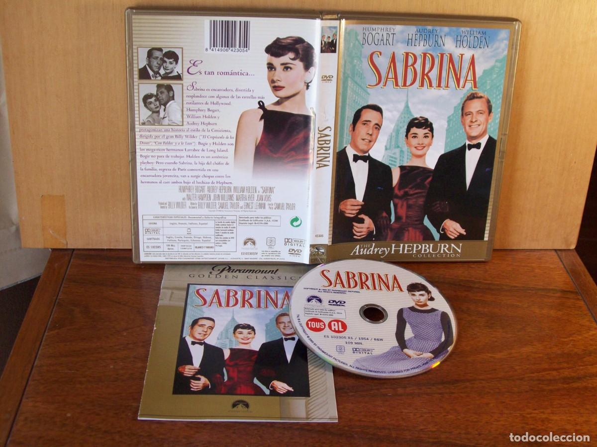 Cine: SABRINA - HUMPHREY BOGART - AUDREY HEPBURN - WILLIAN HOLDEN - DVD EN ESTUCHE CARTON EN B/NEGRO