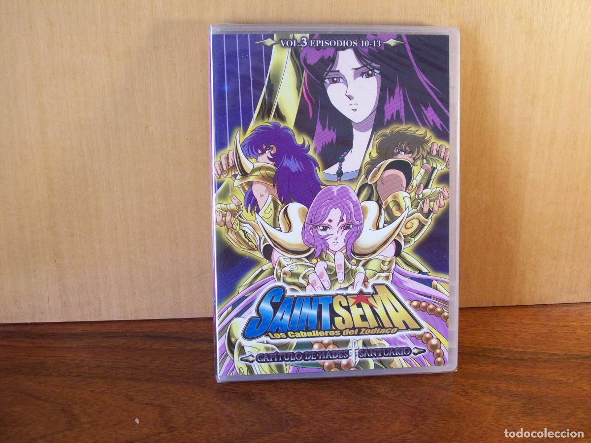 Cine: SAINT SENYA LOS CABALLEROS DEL ZODIACO - DVD NUEVO PRECINTADO VOL. 3 EPISODIO 10-13
