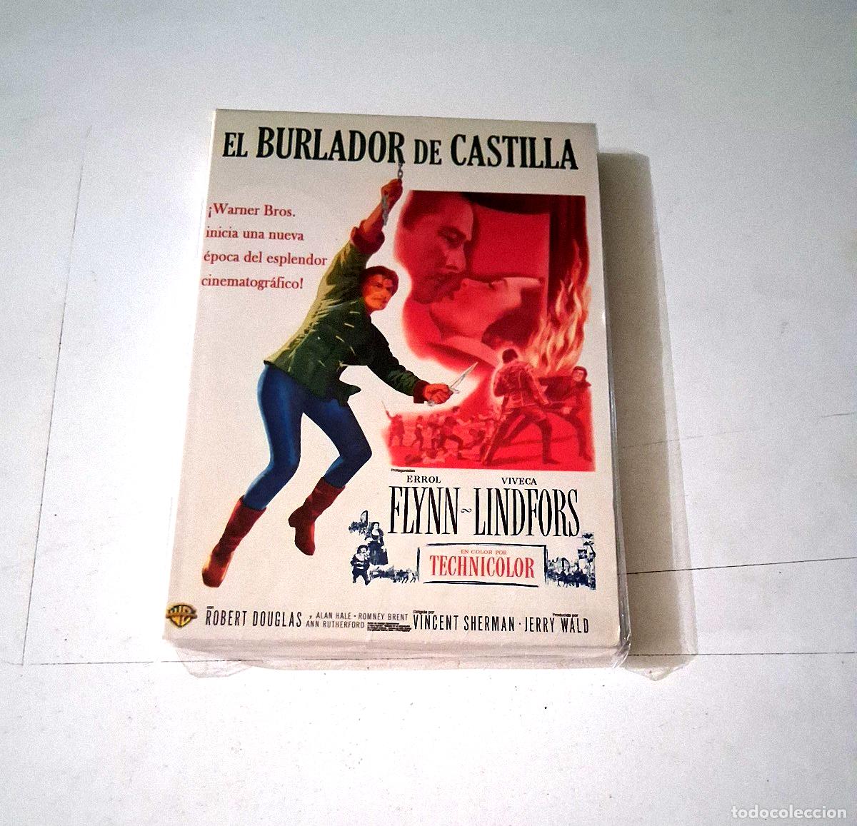Cine: DVD &rdquo;EL BURLADOR DE CASTILLA&rdquo; ERROL FLYNN VINCENT SHERMAN VIVECA LINDFORS +FUNDA