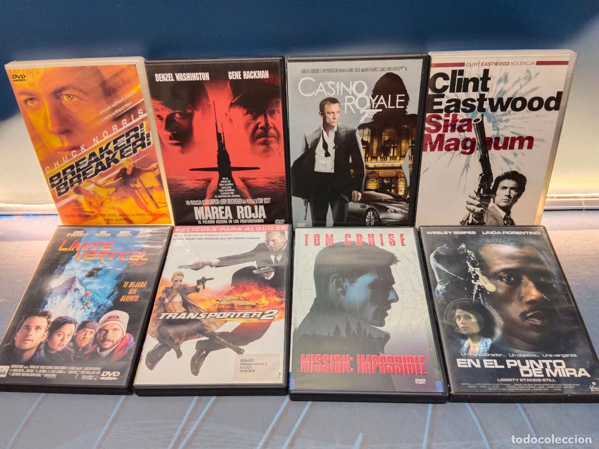 Cine: Lote 8 DVDs , Acci&oacute;n action movies