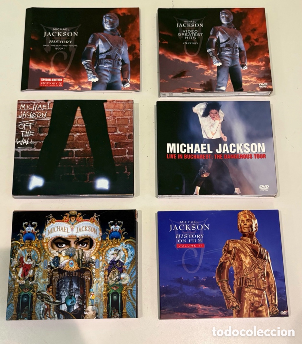 Cinema: Lote Michael Jackson &ndash; 4 DVDs originales + 2 libros de colecci&oacute;n
